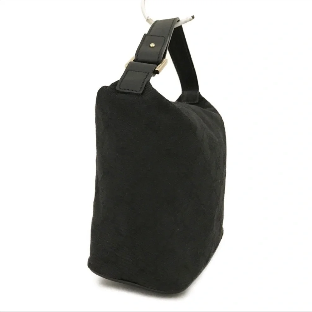 Gucci GG Canvas Wristlet / Accessory Pouch Black Vintage Auth. - Picture 2 of 13